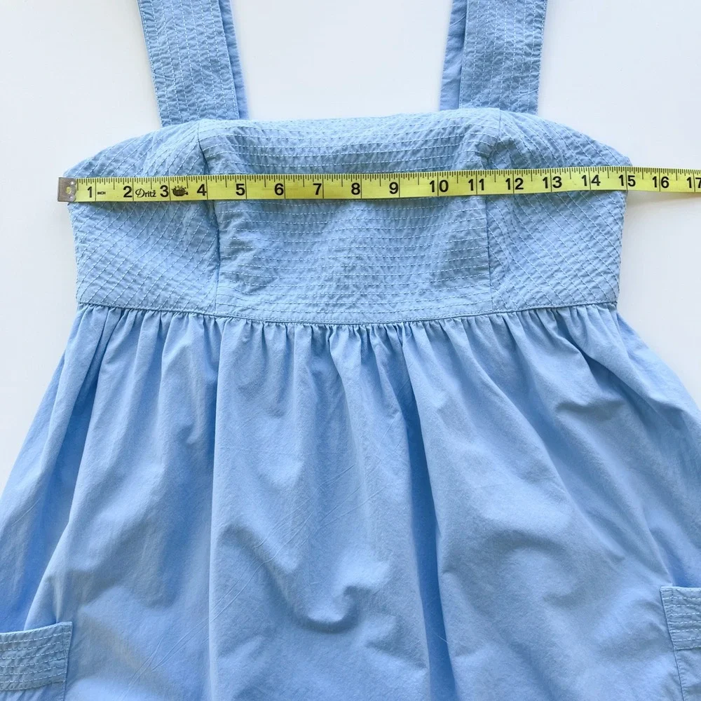 Madewell Cutout Back‎ Midi Dress Womens 0 Tropical Sky Blue